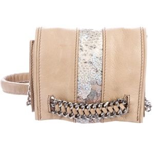 Ramy Brook Snakeskin Leather Crossbody Bag